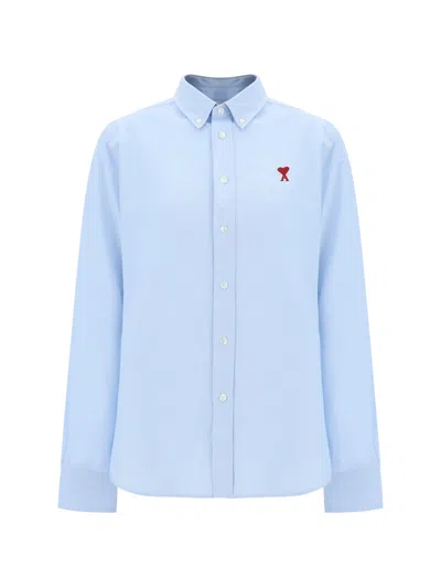 Ami Alexandre Mattiussi Ami Paris Women Adc Shirt In Blue