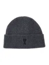 Ami Alexandre Mattiussi Ami Paris Women Ami De Coeur Beanie In Gray