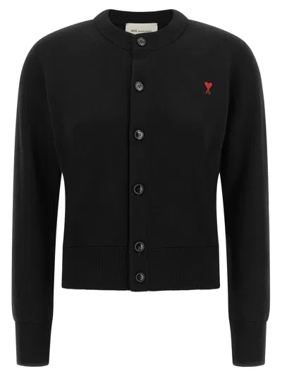 Ami Alexandre Mattiussi 'ami De Coeur' Cardigan In Black
