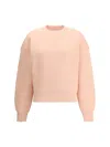 Ami Alexandre Mattiussi Ami Paris Women Ami De Coeur Embosse Sweatshirt In Pink