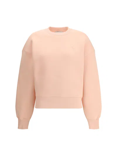 Ami Alexandre Mattiussi Ami Paris Women Ami De Coeur Embosse Sweatshirt In Pink