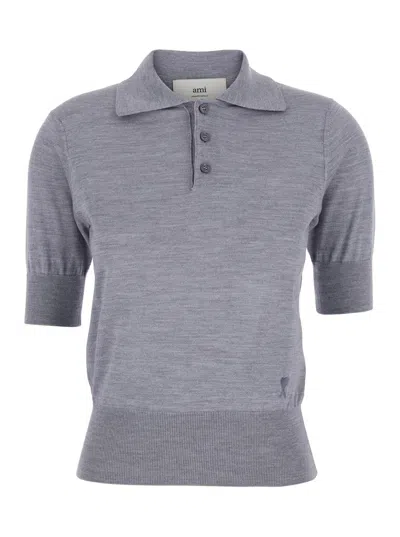Ami Alexandre Mattiussi Ami Paris Women Ami De Coeur Polo In Multi