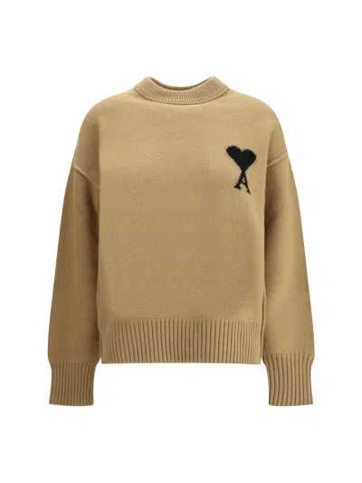 Ami Alexandre Mattiussi Ami Paris Women Ami De Coeur Sweater In White