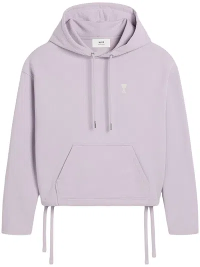 Ami Alexandre Mattiussi Ami Paris Women Ami De Coeur Sweatshirt In Purple