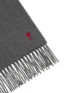 Ami Alexandre Mattiussi Ami Paris Women Ami De Coeur Wool Scarf In Multi