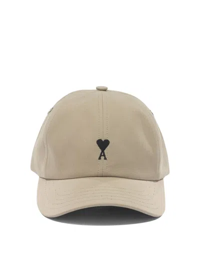 Ami Alexandre Mattiussi Ami Paris Women Baseball Cap With Ami De Cœur Embroidery In Gray
