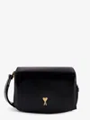 Ami Alexandre Mattiussi Ami Paris Women Leather Shoulder Bag With Logo Monogram