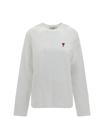 Ami Alexandre Mattiussi Ami Paris T-shirts In White