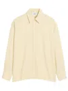 Ami Alexandre Mattiussi Ami Butter-colored Loose-fitting Shirt In Yellow