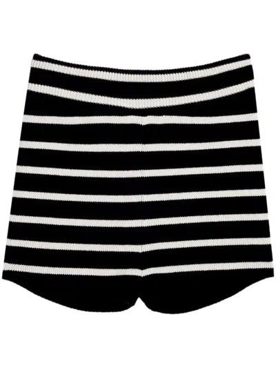 Ami Alexandre Mattiussi Ami Paris Women Organic Cotton Striped Shorts In Multicolor