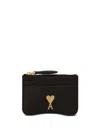 Ami Alexandre Mattiussi Ami Paris Paris Paris Zipped Coin Purse In Multicolor