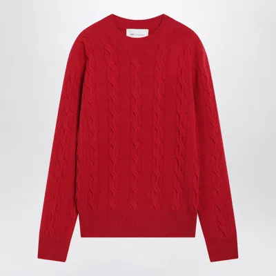 Ami Alexandre Mattiussi Ami Paris Red Merino Wool Sweater