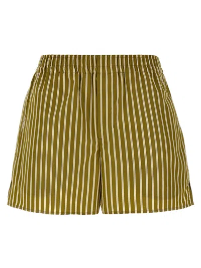 Ami Alexandre Mattiussi Ami Paris Women Short Stripes