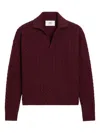 Ami Alexandre Mattiussi Bordeaux Polo Shirt With Woven Design In Wool Woman In Burgundy