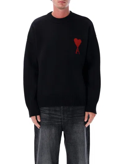 Ami Alexandre Mattiussi Ami Paris Wool Ami De Coeur Sweater In Multi