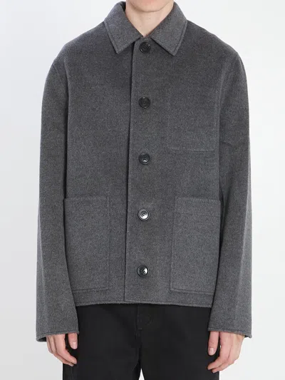 AMI ALEXANDRE MATTIUSSI AMI PARIS WOOL AND CASHMERE JACKET