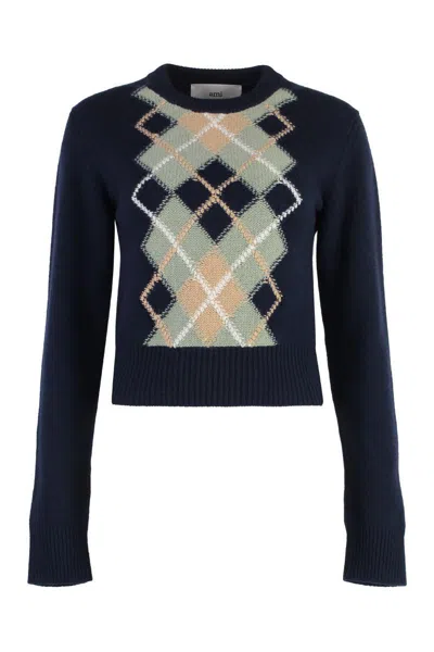 Ami Alexandre Mattiussi Ami Paris Wool And Cashmere Sweater