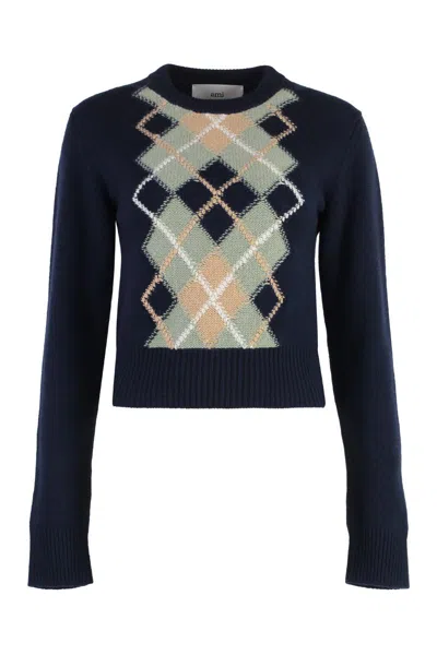 Ami Alexandre Mattiussi Ami Paris Wool And Cashmere Sweater