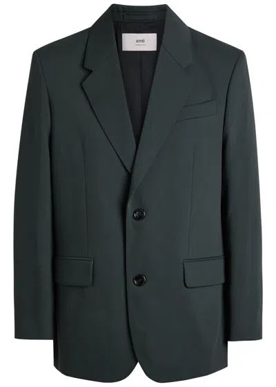 Ami Alexandre Mattiussi Ami Paris Wool Blazer In Black