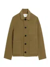 Ami Alexandre Mattiussi Ami Paris Wool Boxy Jacket Bronze In Green