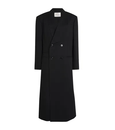 Ami Alexandre Mattiussi Ami Paris Wool Double-breasted Coat In Multi
