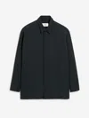 Ami Alexandre Mattiussi Black Wool Long Oversized Shirt Grey In Black