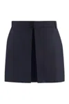 Ami Alexandre Mattiussi Ami Paris Wool Mini Skirt