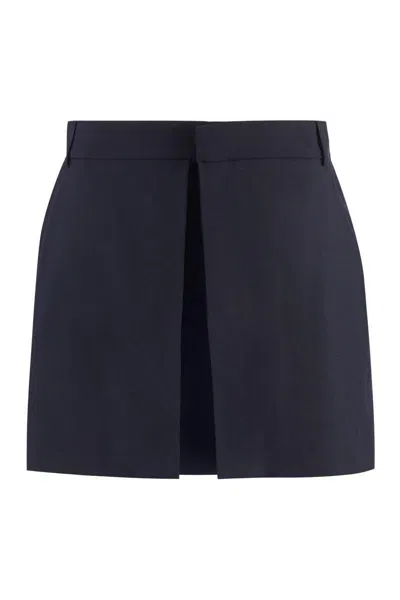 Ami Alexandre Mattiussi Ami Paris Wool Mini Skirt