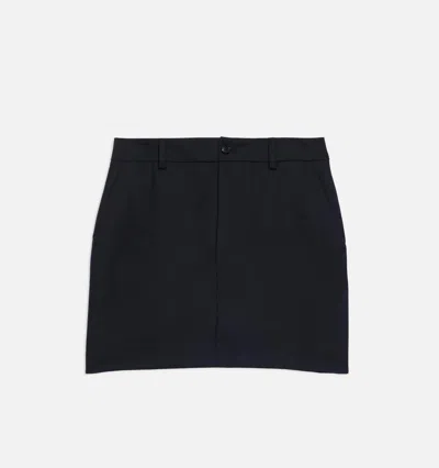 Ami Alexandre Mattiussi Ami Paris Wool Mini Skirt In Black