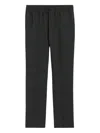 Ami Alexandre Mattiussi Tailored Grey Trousers With Elastic Waistband In Black