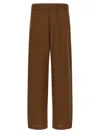 Ami Alexandre Mattiussi Ami Paris Wool Pants In Brown