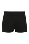 Ami Alexandre Mattiussi Ami Paris Wool Shorts In Black