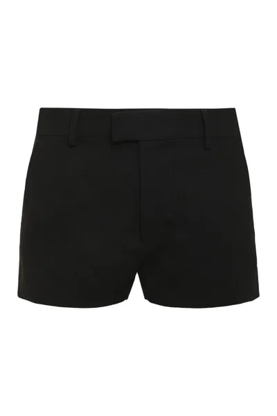 Ami Alexandre Mattiussi Ami Paris Wool Shorts In Black