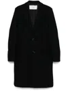 Ami Alexandre Mattiussi Ami Paris Men Wool Single-breasted Coat In Black