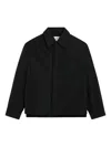 Ami Alexandre Mattiussi Wool Jacket With Long Sleeves And Buttoned Cuffs In Multi