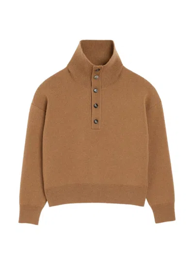 Ami Alexandre Mattiussi Ami Paris Wool Turtle-neck Sweater In Neutral