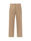 Ami Alexandre Mattiussi Ami Paris Worker Pants In Beige