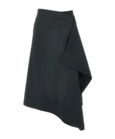 AMI ALEXANDRE MATTIUSSI AMI PARIS WRAPPED MIDI SKIRT
