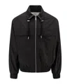 Ami Alexandre Mattiussi Ami Paris Zip-up Lightweight Jacket In Black