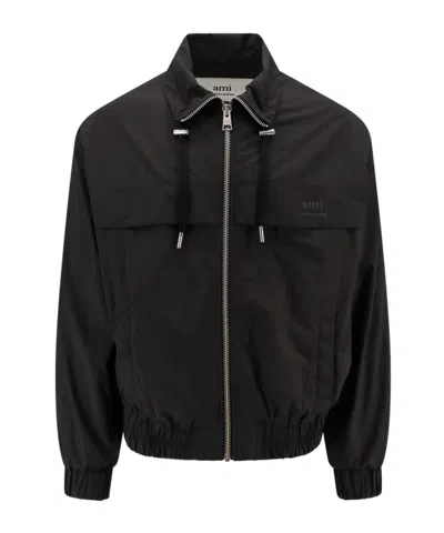 AMI ALEXANDRE MATTIUSSI AMI PARIS ZIP-UP LIGHTWEIGHT JACKET