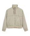 Ami Alexandre Mattiussi Minimalistic High Collar Casual Jacket With Full Zipper Closure In Nude
