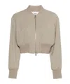 Ami Alexandre Mattiussi Ami Paris Zip-up Padded Bomber Jacket In Nude