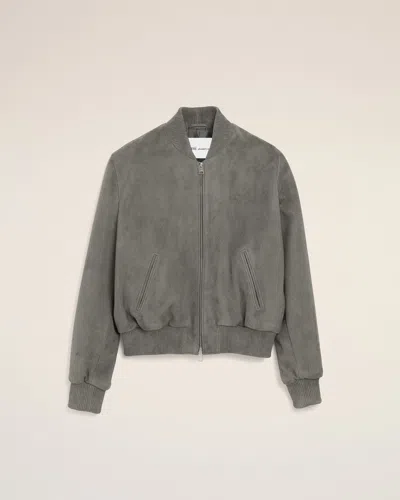 Ami Alexandre Mattiussi Ami Paris Zipped Jacket In Gray