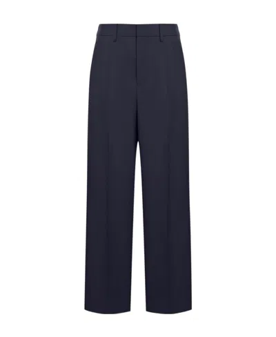 Ami Alexandre Mattiussi Ami Pleat Detailed Straight-leg Trousers In Blue