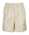 Ami Alexandre Mattiussi Ami Polka Dot Printed Knee Length Shorts In Yellow