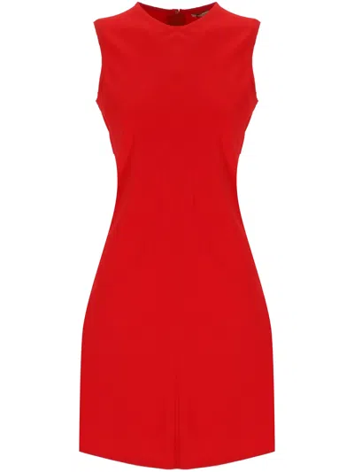 Ami Alexandre Mattiussi Ami Poppy Red Sleeveless Dress