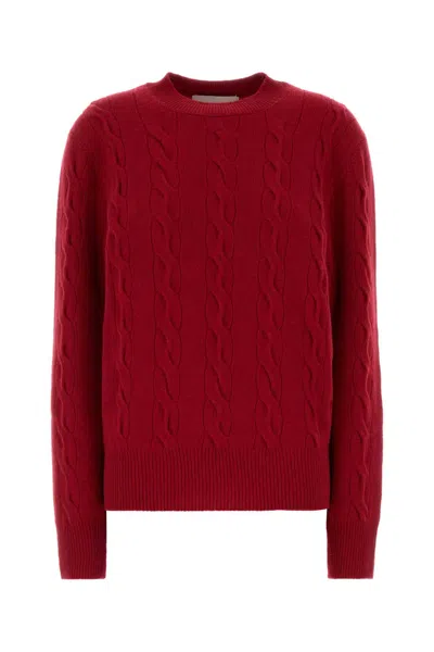 Ami Alexandre Mattiussi Ami Red Wool Sweater For Women In 100% Merino Wool