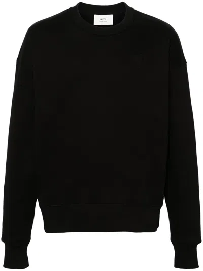 Ami Alexandre Mattiussi Ami Relaxed-fit Black Sweatshirt