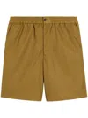 Ami Alexandre Mattiussi Ami Relaxed-fit Nylon Shorts With Elastic Waistband In Blue