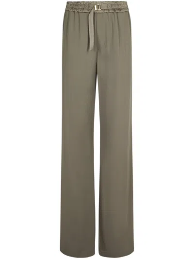 Ami Alexandre Mattiussi Ami Relaxed Fit Wide Leg Trousers In Green